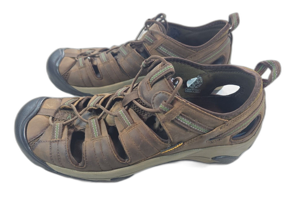 KEEN Arroyo II Men's Size 11.5 Brown Waterproof Leather Hiking Trail Sandals - Picture 2 of 9